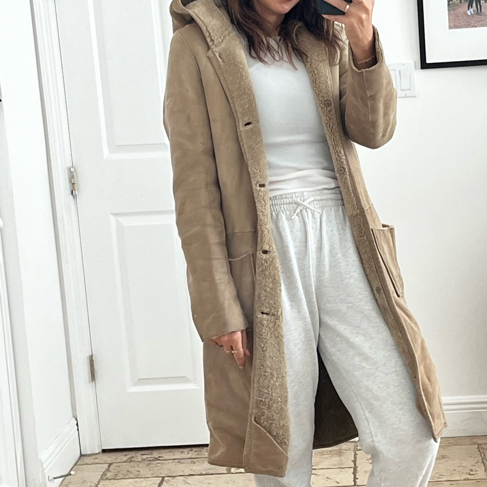 A.P.C. Genuine leather coat size small
